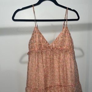 Zara floral organza dress